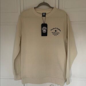 Crooks & Castles Off-White Crewneck Sweatshirt NWT Sz L